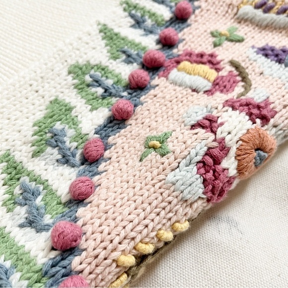 Vintage Runaway Bay Cottagecore Oversized Pastel Knit Pullover Sweater - S/M - Picture 8 of 16